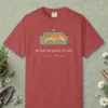 he-takes-my-side-of-the-sofa-tee-crimson-front He Takes My Side of the Sofa design on a Crimson Comfort Colors 1717 tee, laid flat