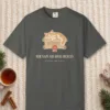 Her Naps Are Royal Decrees design on a Pepper Comfort Colors 1717 tee, laid flat