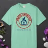 House Approved design on an Island Reef Comfort Colors 1717 tee, laid flat