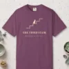 The Third Stair design on a Berry Comfort Colors 1717 tee, laid flat
