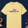 Wherever I Sit design on a Butter Comfort Colors 1717 tee, laid flat